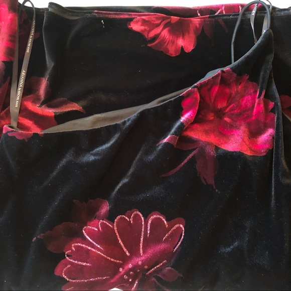 Long Red and black stretch dress - Picture 6 of 6